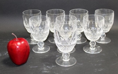 Set of 8 Waterford Colleen large claret glasses