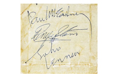 Signed; The Beatles.