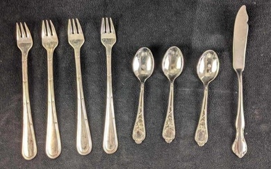 Silver Plated Cocktail Forks and Spoons
