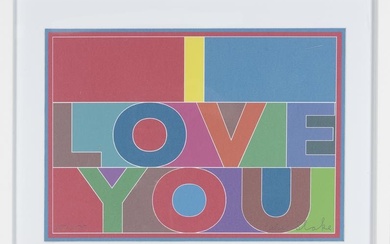 Sir Peter Blake R.A. (British, born 1932) I Love You, 2013 (Published for The Art Car Boot Fair ...