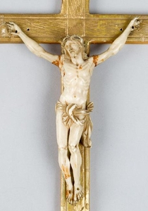 Small Crucifix, Jesus on the cross, fine carved I.…