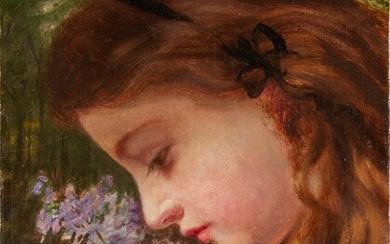 Sophie Anderson Girl with Lilac