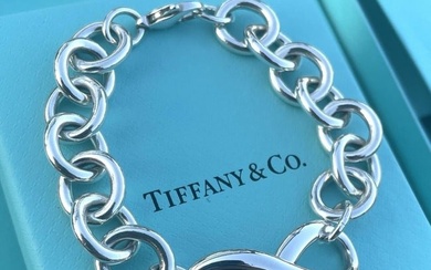 TIFFANY & Co STERLING SILVER 925 INFINITY HEAVY LINK X-LARGE CHAIN BRACELET A Fantastic Tiffany &