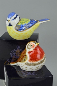 TWO BOXED ROYAL CROWN DERBY LIMITED EDITION PAPERWEIGHTS FOR...