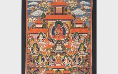 Three Tibetan Thangkas Depicting Padmasabhava