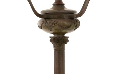 Tiffany Studios Bronze Table Lamp Base, No. 198 (Variant)