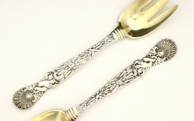 Tiffany & Co. Dolphin Sterling Serving Utensils