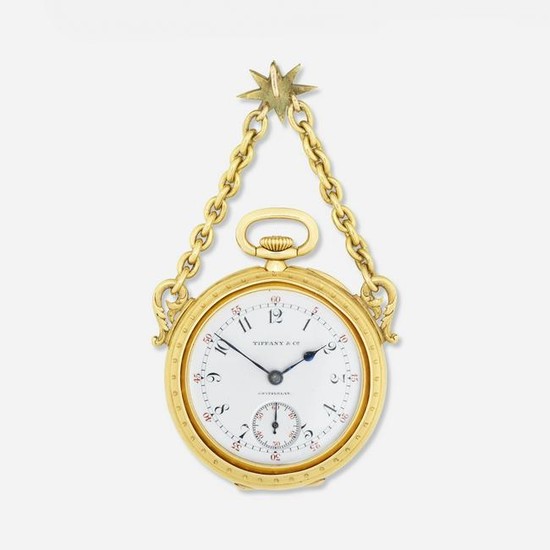 Tiffany & Co. Patek Philippe antique gold pocket watch