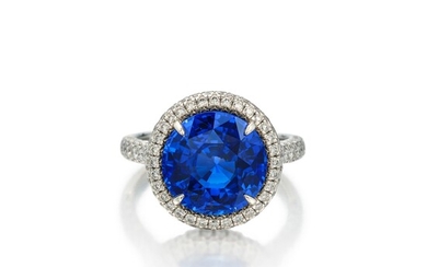 Tiffany & Co. Sapphire and Diamond Ring