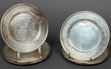 Tiffany & Co. Sterling Silver Bread Plates, 8