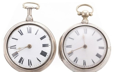 Two Early English Pocket Watches in Silver