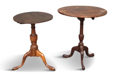 Two English Queen Anne Tea Tables.