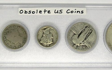 U.S. OBSOLETE COIN SET - 5 COINS