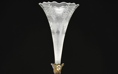 Vase en bronze cloisonné Epoque Napoléon III H: 24, 5 - Diam : 11 cm