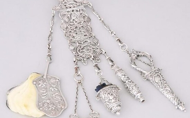 Victorian Silver Chatelaine, late 19th century