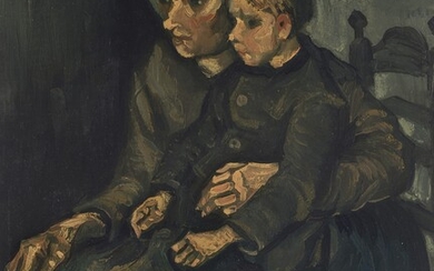Vincent van Gogh (1853-1890), Boerin met een kind op haar schoot (Peasant Woman with Child on her Lap)