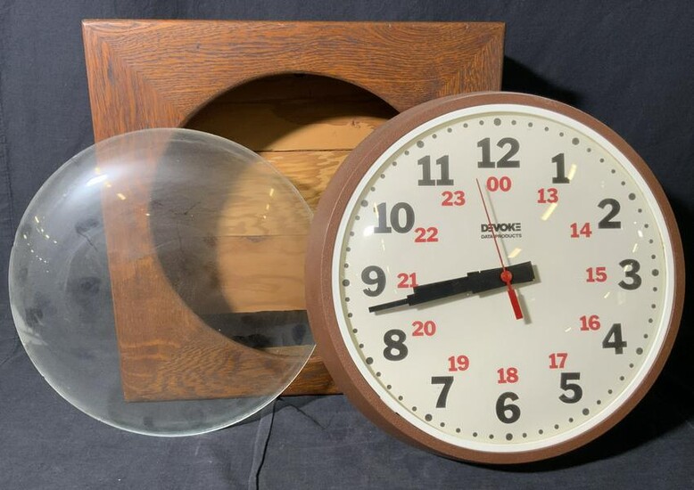 Vintage DEVOKE DATA PRODUCTS Wall Clock