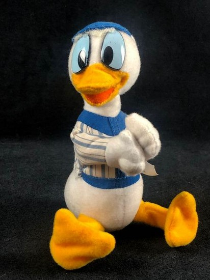 Vintage Mattel Hug Along Donald Duck Clip On Stuffed