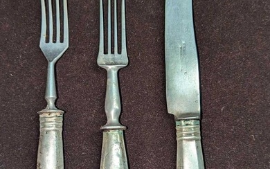 Vintage Sterling Silver Forks And Knife