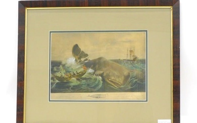 Whaling aquatint, Page, William (American