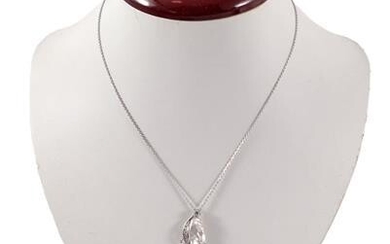 White gold necklace