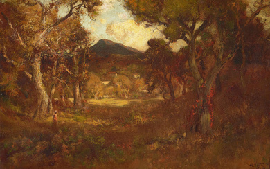 William Keith (1838-1911) Clearing with Mt. Tamalpais Beyond 24 x...