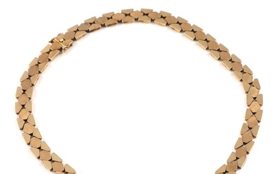 Willy Junget: A 14k gold necklace. L. 40 cm. Weight app. 38.5 g.