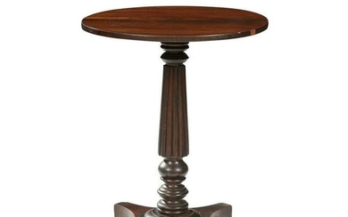Y WILLIAM IV ROSEWOOD AND SIMULATED ROSEWOOD LAMP TABLE