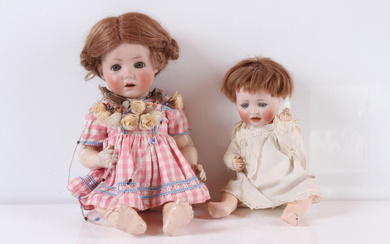 Zwei Puppen. Simon & Halbig für Baehr