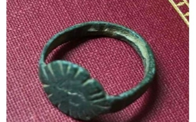 c.800 AD Bronze Byzantine Pilgrim's Ring, Artifact