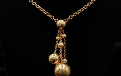 de Grisogono 18K Yellow Gold 19" Boule Necklace