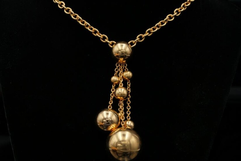 de Grisogono 18K Yellow Gold 19" Boule Necklace