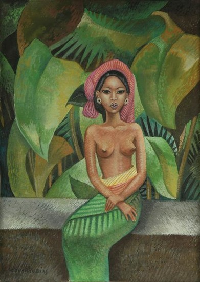 in the style of MIGUEL COVARRUBIAS (Mexican 1904-1957)
