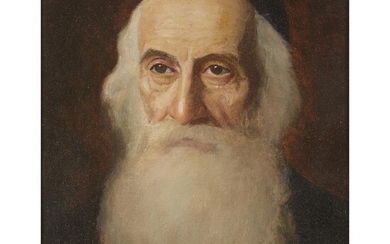 LAZAR KRESTIN (lithuanian, 1868?1938) PORTRAIT OF A RABBI Signed...