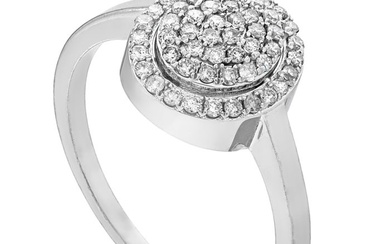 0.35 tcw Diamond Ring White gold - Ring - 0.35 ct Diamond - No Reserve Price