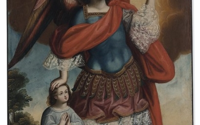 Anonymous (Andean, 18th century), Angel de la guarda (Guardian Angel)