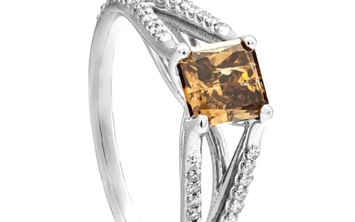 1.27 tcw Diamond Ring - 14 kt. White gold - Ring - 1.01 ct Diamond - 0.26 ct Diamonds - No Reserve Price