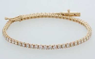 14 kt. Pink gold - Bracelet - 1.63 ct Diamond - E-G VVS-VSNO RESERVE PRICE