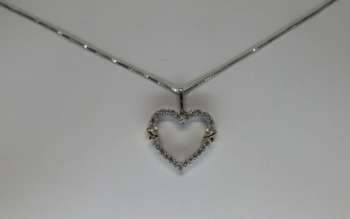 14Kt Diamond Heart Necklace