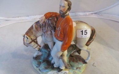 A 19th Century Staffordshire figure Garibaldi.