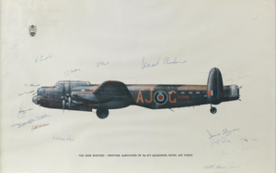 A Battle of Britain Museum Appeal signed 'Dambusters' print