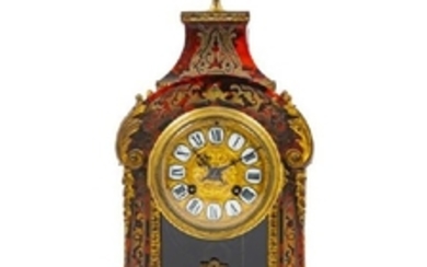 A Boulle Marquetry Mantel Clock