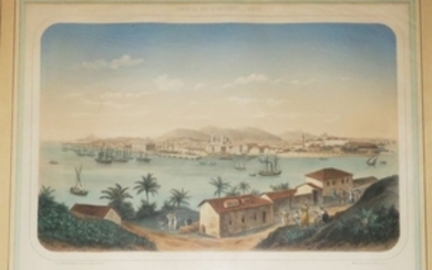 BRESIL VUE de "RIO DE JANEIRO". XIXème. Dessinée d…