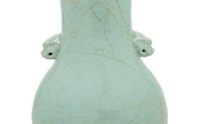 A Chinese Guan-Type Porcelain Vase, Fanghu the