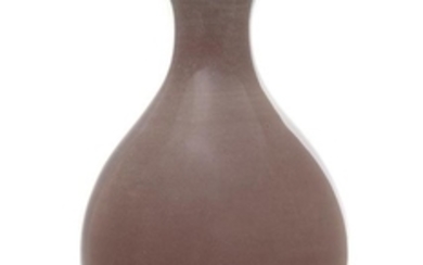 A Copper Red Glazed Porcelain Vase, Yuhuchun Ping