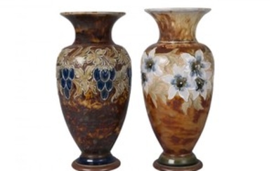 Doulton Lambeth, a stoneware vase by Eliza...