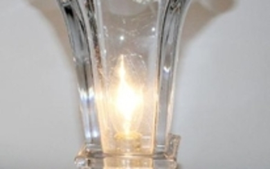 Flared Crystal vase lamp