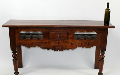 French Provincial style wine console table