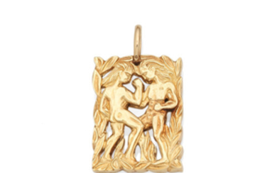 A gold zodiac pendant,, by Van Cleef & Arpels, 1978