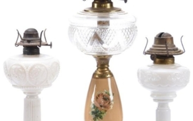 (3) Kerosene Lamps, Various